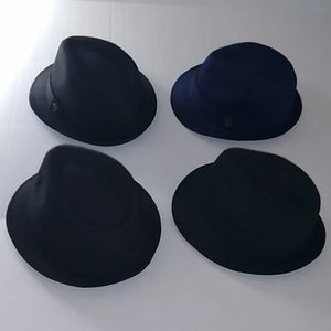 Four Men's Fedoras 100% Cotton
